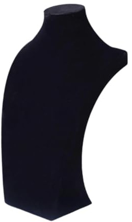 F Fityle Espositore per collane Organizzatore di catene con ciondoli che mostra manichino decorativo per espositori di collane per oggetti di scena per, Nero Altezza 40 cm