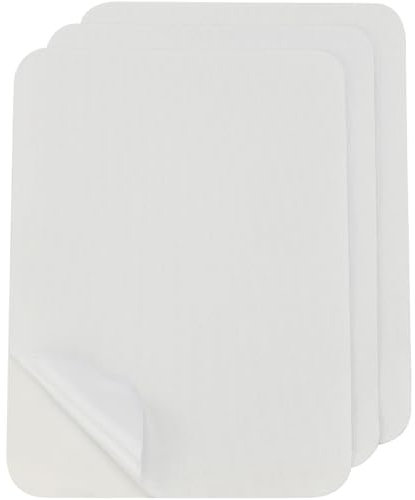 GORGECRAFT 3pz Autoadesivo Tessuto Divano Riparazione Patch Lino Tessuto Patch Rettangolo Durevole Divano Riparazione Nastro per Tappezzeria Mobili Loveseat Sedili Auto Sedia da Ufficio (Bianco)