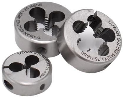 Runde Gewindeschneidbacke HSS-Gewindeschneideisen, rund, metrisch, M11 x 0,5/0,75/1/1,25/1,5, Feingewindeschneiden, verstellbare Schneideisen M12 x 0,5/0,75/1/1,25/1,5/1,75/2(M12X1.5)