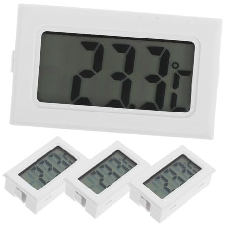 YARNOW 4pezzi Mini Termometro Digitale Igrometro Con Display Lcd Per Misurazione Di Umidità e Temperatura Ambienti Domestici Uffici e Terrari