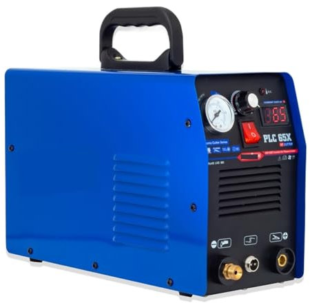 Cortadora de plasma, Antorcha AG60 del cortador del plasma del aire de 65Amp IGBT y cortadora por plasma digital portátil 18m m PLC65,Corte potente