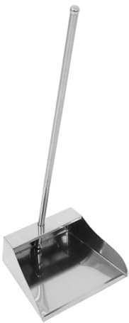 HAMPPLIES Bending Garbage Stainless Steel Long Handled Dustpan for Cleaning Kitchen Home Office