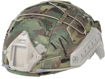 IDOGEAR Taktische Helmabdeckung mit Batterietasche für M/L/XL Fast PJ BJ MH Helm Gegengewichtskit