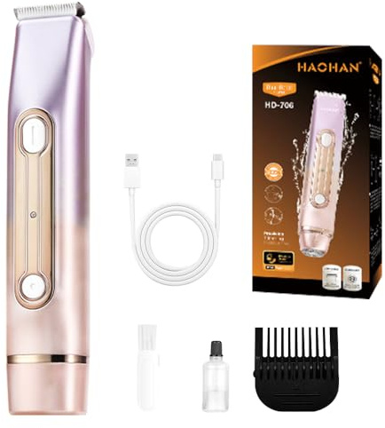 Rasoio intimo da donna, 2 in 1, rasoio elettrico da donna, zona intima, Silky SplashRazer, rasoio elettrico da donna, a doppia testa