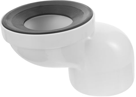 Sewroro Cambiador de Inodoro Abs Blanco Desplazamiento Máximo 7, 5 Cm | Conector de Drenaje, Seguridad y Anti-leakage, para Salida de Agua y Wc de Suelo o Pared