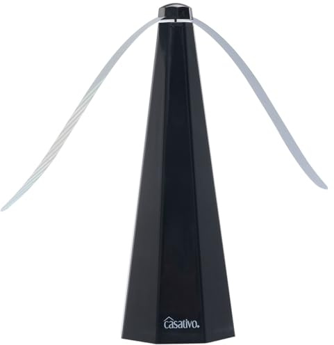 Casativo 2er Set - Mobiler 2 Flügel Insektenvertreiber Batterie & USB: Sanfte, effektive Fliegenabwehr für Tisch & unterwegs, flexibel beim Essen & Outdoor