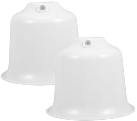 UTHCLO 2pcs Ceiling Fan Canopy Cover Replacement Ceiling Light Canopy Plate Plastic Cone Cap Parts for Fan Accessories Diy Projects