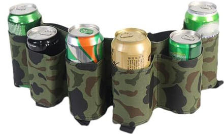 Ceinture de bière - Taille de la taille réglable durable, porte-pack Oxford tissu à six ans | Utilitaire de pique-nique en plein air, accessoire de camping de fête, stockage de boissons du festival de