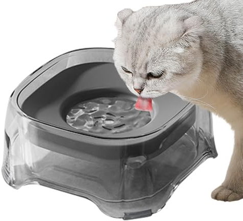 Cuenco de agua antisalpicaduras para perros - Dispensador de agua resistente a salpicaduras para mascotas | Bandeja hidratante sin salpicaduras para gatos cachorros y perros pequeños