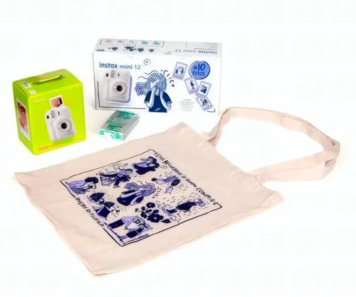 Fujifilm Kit Blossom Instax Mini 12 Clay White - Cámara Instantánea