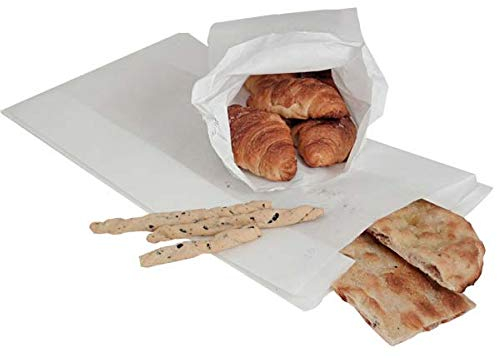Effe2cart Sacchetti Carta Kraft Colore Bianco per Alimenti 19x38 ? 800pz - 10kg
