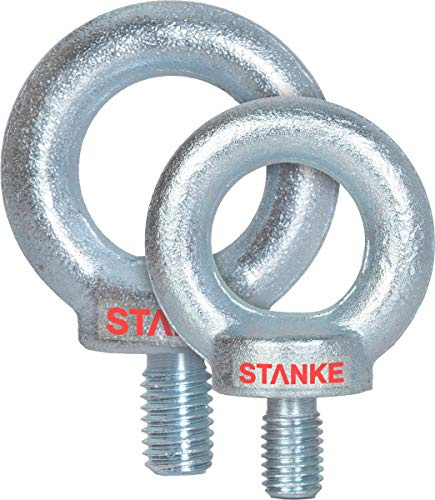 Seilwerk STANKE 5x Ringschrauben M8 Ringschraube 8 mm Ösenschraube verzinkt | Vielseitig für Befestigung, Garten, Haushalt, Werkstatt und kreative DIY-Projekte