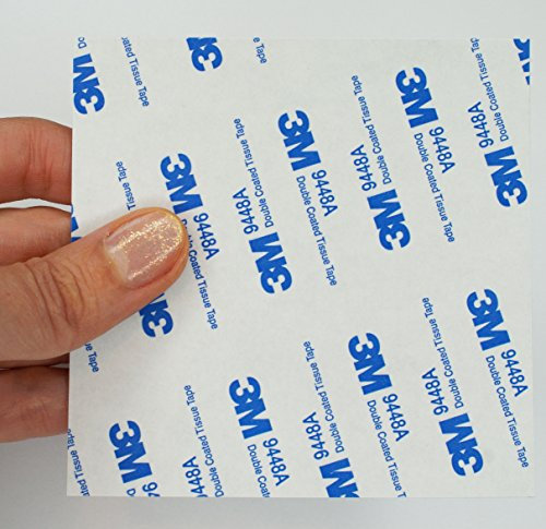 Black 3M EVA FOAM Self Adhesive Pads ~ 100mm x 100mm x 1mm or 2mm thick ~ Sticky DOUBLE SIDED Tape ~ 9448A (1, 1mm thick ~ Uncut)