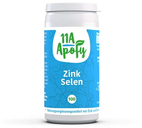 11A-Apofy | Zink Selen | 15 mg reines Zink und 100 µg Selen pro Tagesdosis | 100 Kapseln