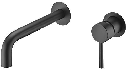 Grifo empotrado de lavabo Imex Etna Negro GLT023-NG