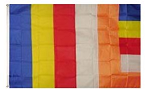 Stormflag Buddhismus Tibetan Buddhistische Flagges (90cmx150cm) Polyester Pongee 90g mit Ösen mit Doppelnadel genäht.