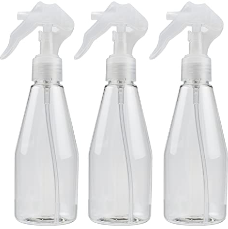Syolee 3 PCS Spray Bottles 200ml Plastic Trigger Sprayer Fine Empty Mist Spray Bottle for Cleaning Beauty Treatments Garden