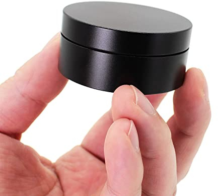 Portable Daily Pill Case, Heavy Duty Aluminium Alloy Round Pill Box, Waterproof Travel Pill Organizer, Pocket Purse Medicine Vitamin Holder EDC Container for Outdoor Camping Working