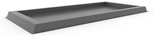 Tekcnoplast Sottovaso rettangolare 108x49 colore Grigio in resina per fioriera mod. Matera
