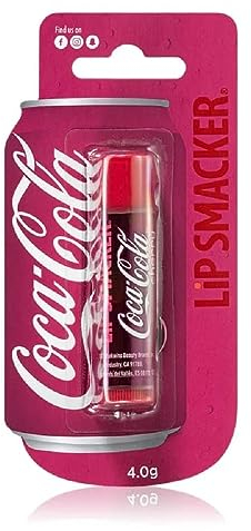 Lip Smacker Coca Cola Collection, Balsamo Labbra aromatizzato alla Coca Cola, Idratante e Rinfrescante, Confezione Blister Singola