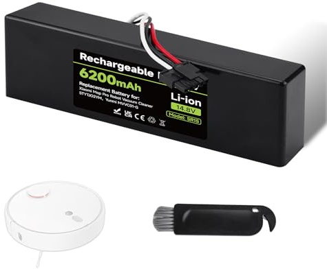 Mspalocell 6200mAh 14.8V Batería de Repuesto Compatible con Xiaomi Mop, Mop 2s, Mop Pro, STYTJ02YM, Batería para Xiaomi Robot Vacumm