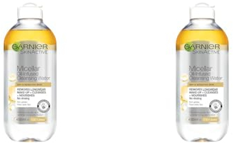 Garnier Micellar Cleansing Water, Oil-Infused, 400ml (Packing May Vary). (Pack of 2)