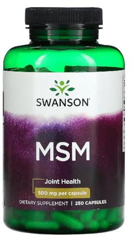Swanson - MSM (Methylsulfonylmethane) 1000mg | Joint, Skin & Connective Tissue Support | 250 Capsules