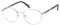 Botaniq Rund Edelstahl Brillen in Crystal für Herren, Brille mit Sehstärke, optional mit Sonnenbrillen tönung oder Blaulichtfilter (Modell BIO-1027-201)