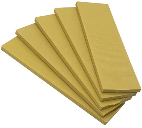 SKIR'CO (50 Stück) Kunststoff Flache Unterlegscheiben 4 mm, Verglasung 40 x 100 mm, Rahmenabstandshalter, Tür- und Fensterrahmenpacker