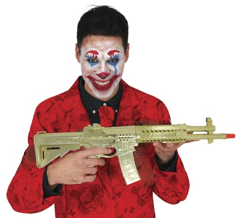 FIESTAS GUIRCA | Fucile Russo Dorato (58 cm) - Arma Giocattolo per Costume da Supereroi e Villains, Giullare e Halloween - Accessorio per Feste e Celebrazioni - Oro