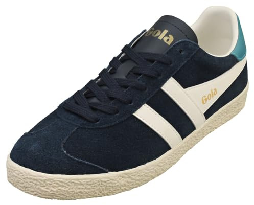 Gola Unisex Medallist Sneaker, Navy/Off White/Ocean, 37 EU