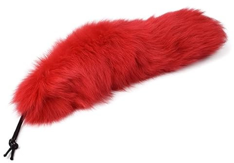 Nocyclonic FuchsschwanzFuchsschwanz Anhänger etwa 40cm,fox tail,Fell Schwanz Keychain fox tail keychain Auto Schlüsselketten Anhänger Weich Flaumig Dicht Dekoration (L)