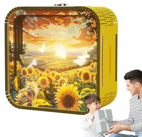 Kit modèle pour adultes,Puzzle adulte, Kit puzzle en bois acrylique, pièce maîtresse pour la maison, décoration de bureau, veilleuse de dessin animé créatif pour chevet