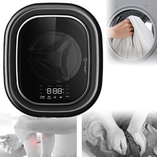 QXIWAOE Lave-Linge et sèche-Linge entièrement automatiques, Lave-Linge Frontal URG, Lave-Linge électrique Compact Mural, Lavage à ébullition Haute température, pour Salle de Bain, Cuisine