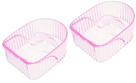 Ipetboom 2piezas Tazón De Acrílico Para Manicura y De Uñas Contenedor Transparente Para Cuidado De Para Ablandar Cutículas y Limpieza De Uñas