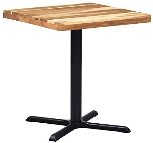 Kangmusi Bistrotisch-Gestell Schwarz 76x76x72 cm Gusseisen, Schwarz 325431