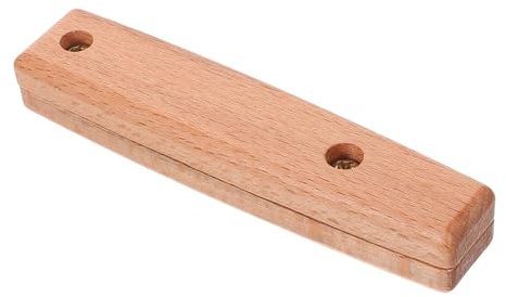 HOLIDYOYO Wooden Sourdough Spatula Handle Replacement with Anti-Slip and Anti-scalding Design, Sturdy Kitchen Utensil for Baking, with 70mm Hole Distance, for General Household Use