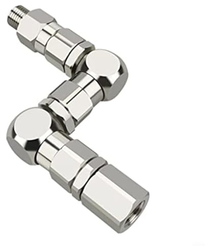 URPIZY Articulación giratoria de 360° para pulverizadores de pintura sin aire 6500 PSI de alta presión pistola conector de acero inoxidable para pintura en aerosol y pintura de pared