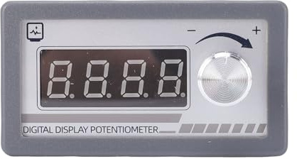 FTVOGUE Digitales Potentiometer, Programmierbares 1K-Ohm-Potentiometer mit 4-stelliger Anzeige Zur Geschwindigkeits-Spannungs-PWM-Regelung