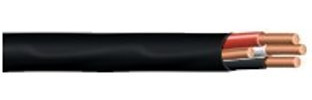 6/3 NM-B, Non-Metallic, Sheathed Cable, Residential Indoor Wire, Used for Wiring Swiches, Outlets and Other Loads with Dry Applications (150ft Cut)