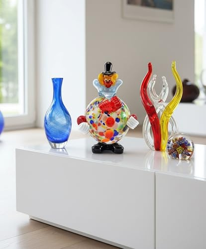 Payaso de cristal de Murano Murano Glass H16 cm Made in Italy