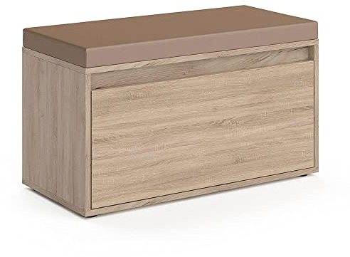 Vicco Panca scarpiera da ingresso Iker, Sonoma, 80 x 45 cm