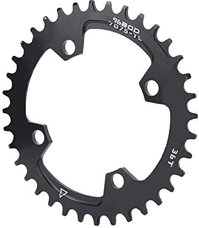 BuyWeek Fahrrad Kettenblatt, 96 BCD Schmaler Breiter Runde Fahrradkettenring Mountainbike Reparatur Kettenring für Mountainbike(36T)
