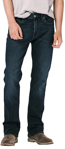 Buffalo David Bitton Slim Boot King Jeans, Affilato e Levigato, 27W x 32L Uomo