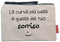 Hello-Bags. Necessaire/pochette. Esterno: 100% cotone. Con cerniera interna e fodera. Include una bella busta regalo kraft. Modello CURVABELLA. Colore: Écru/Nero. Misure: 23 * 15,5 cm.