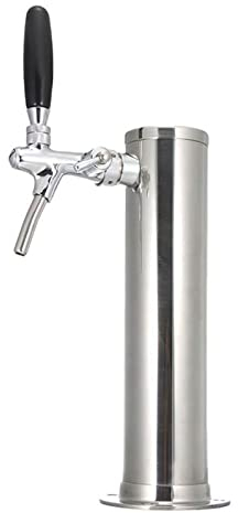 YJSG Stainless Steel Beer Tower,Kegerator Tower,Beer Tower,Single Tap Draft Beer Kegerator Tower,Stainless Steel Single Faucet Draft Beer Tower for Home Brewing