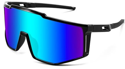 FEISEDY Sport Sonnenbrille Verspiegelt Herren Damen Fahrradbrille B0061 | UV400 Schutz