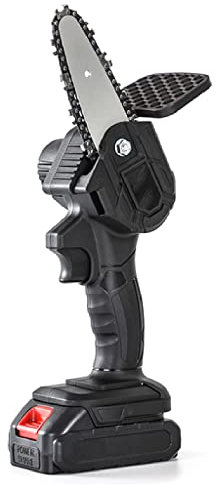 Mini Cordless Chainsaw with 1 Battery, 4-Inch Cordless Electric Pruning Chain Saw, One-Handed Portable Battery Power Saw Pruning Shears Chainsaw for Courtyard Tree Branch Wood Cutting
