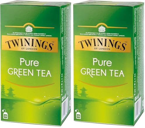 Twinings Of London Té Pure Green Tea - 50 gr (Paquete de 2)