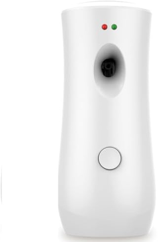 Automatic Air Freshener Spray Dispenser Free Standing or Wall Mounted Automatic Aerosol Spray Dispenser Adjustable Aromatherapy Machines for Home, Indoor, Bathrooms, Offices (White)